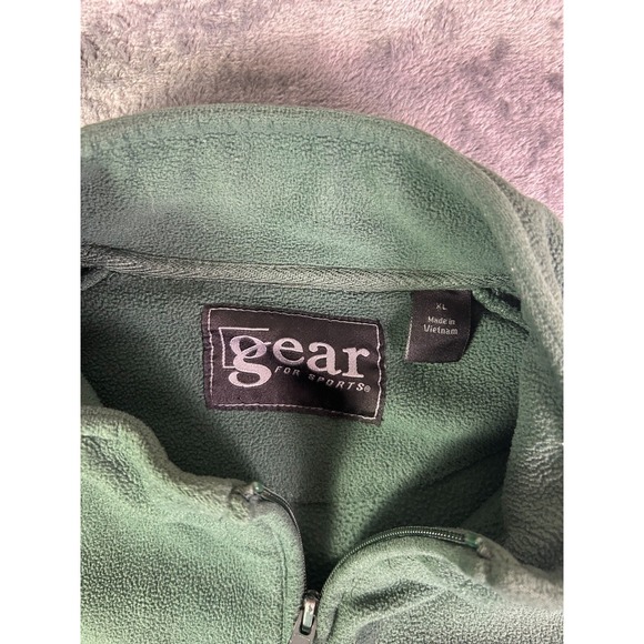 Michigan State Spartans Fleece 1/4 Zip Pullover XL Green Gray Gear for Sports - Picture 4 of 8